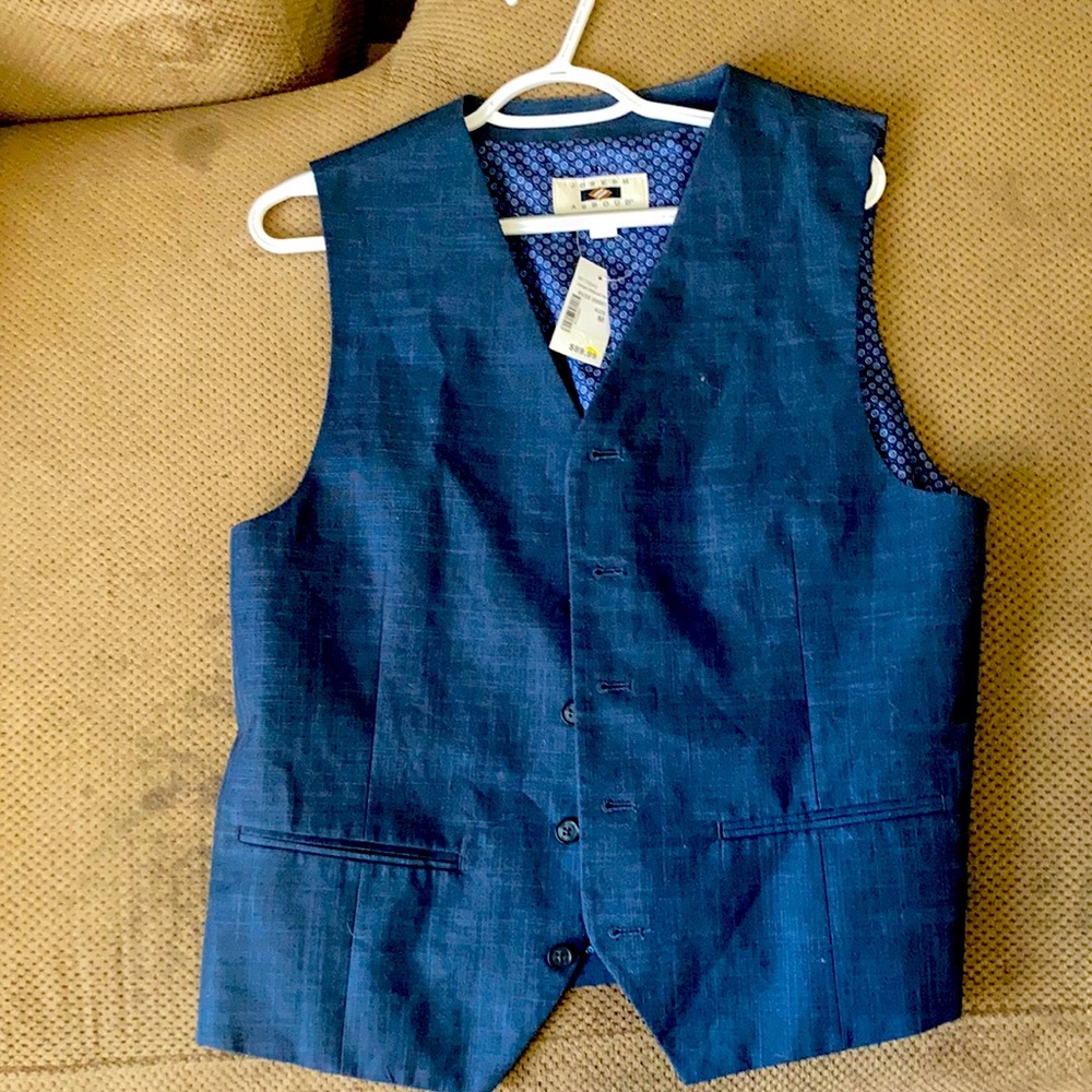 Joseph abboud vest Size medium blue navy vest